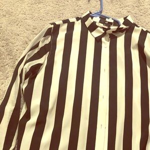 H&M striped button down